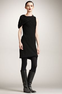 Rick Owens Draped Shoulder Top - Lyst