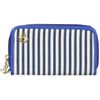 Topshop Stripe Canvas Zip Around Purse in Blue (navy blue) - Lyst