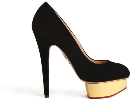 Charlotte Olympia Dolly in Black (gold) - Lyst