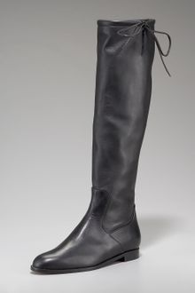 Christian Louboutin Cinch-top Flat Boot - Lyst