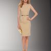 Michael Kors Stretch Boucle Sheath Dress in Khaki - Lyst