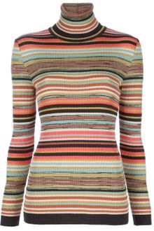 Missoni Striped Turtleneck - Lyst