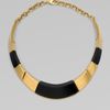 Vionnet TwoTone Structured Collar Necklace in Black - Lyst