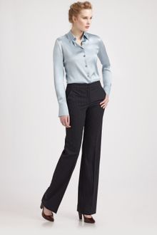 Armani Silk Satin Shirt - Lyst