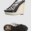 Roberto Cavalli Wedges in Brown - Lyst