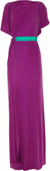 Roksanda Ilincic Washed Satin-jersey Gown - Lyst