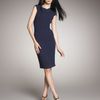 Roland Mouret Brownlow Vback Dress, Navy in Blue (navy) - Lyst