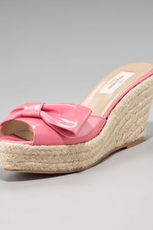 Valentino Mena Patent Espadrille Slide - Lyst