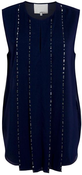  Sleeveless Tuxedo Top 