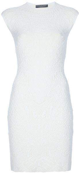 Alexander McQueen Cathedral Intarsia Dress - Lyst