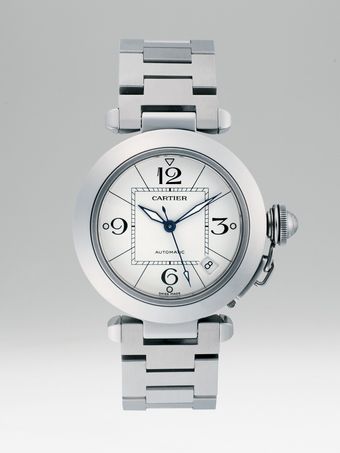 Cartier Pasha C De Stainless Steel Watch On Bracelet - Lyst