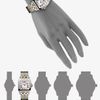 Cartier Santos Demoiselle Stainless Steel Watch On Stainless Steel & 18k Yellow Gold Bracelet, Small in Silver - Lyst