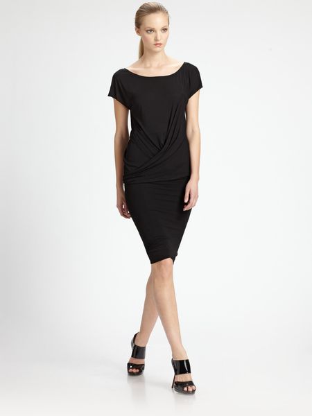 Donna Karan New York Double Layer Skirt in Black - Lyst