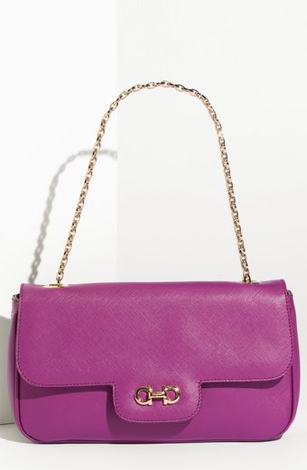 Ferragamo Luciana Saffiano Shoulder Bag - Lyst