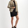 Helmut Lang Leather & Jersey Mini Skirt in Black - Lyst