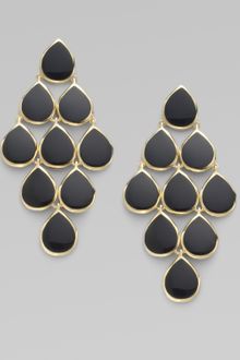 Ippolita Onyx & 18k Gold Cascade Earrings - Lyst