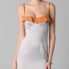 Just Cavalli Bustier Dress in Gray (grey) - Lyst