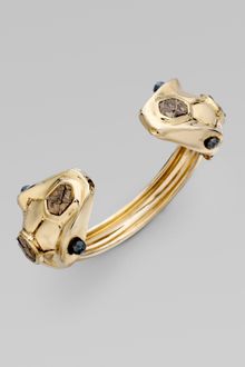 Kara By Kara Ross 14k Goldplated Dual Snake Cuff - Lyst