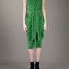 Lanvin Silk Dress in Green - Lyst