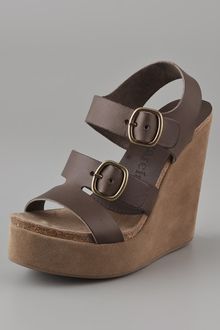 Pedro Garcia Teri Wedge Sandals - Lyst