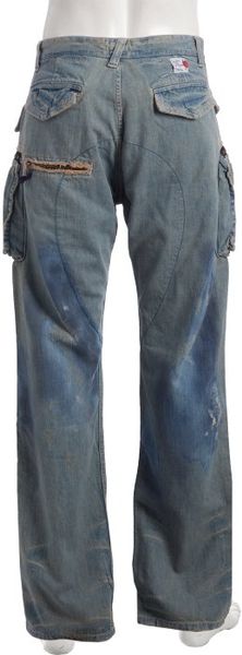 mens cargo pocket jeans