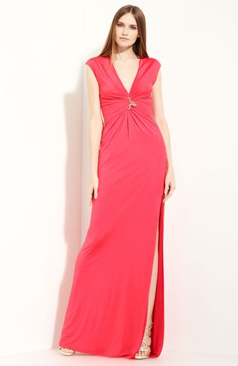  V-neck Jersey Gown 