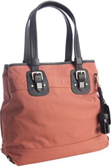 See By Chloé Papaya Canvas Lambskin Trim Tote - Lyst