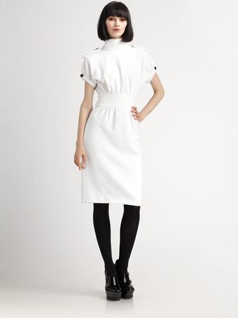 Burberry Prorsum Short-sleeved Dress - Lyst