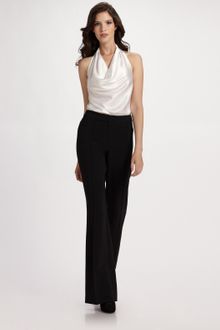 St. John Satin Halter Top - Lyst
