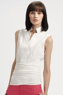 Akris Punto Structured Cotton Top - Lyst