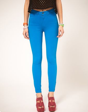   Coloured High Waist Jeans 