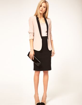 ASOS Collection Asos Elastic Insert Pencil Skirt - Lyst
