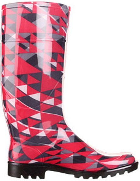 burberry red rain boots