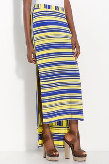 Cut25 Stripe Jersey Maxi Skirt - Lyst