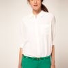 Equipment Shirt Daddy One Pocket Loose Fit Cut Out Back in White (brightwhite) - Lyst