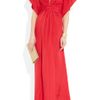 Issa Silksatin Kimono Maxi Dress in Red (poppy) - Lyst