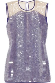 Reed Krakoff Paillette-embellished Silk Top - Lyst