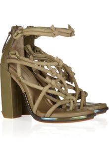 Alexander Wang Tempest Knotted Suede Sandals - Lyst