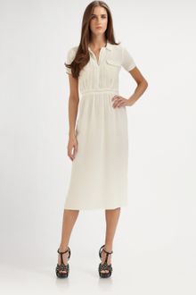 Burberry Prorsum Silk Dress - Lyst
