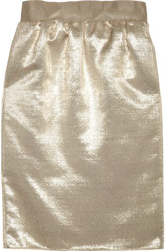 Dolce & Gabbana Metallic Jacquard Skirt - Lyst