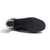 Jeffrey Campbell Spike Laceup Bootie in Black (black studded leather) - Lyst