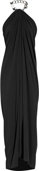  Silk-crepe Halterneck Gown 