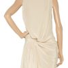 Thakoon Draped Silkcrepe Dress in Beige - Lyst