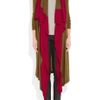 Alexander Mcqueen Twotone Fineknit Wool Wrap in Green (olive) - Lyst