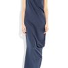 Azzaro Leoni Crystalembellished Silk Gown in Blue (navy) - Lyst