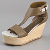 Derek Lam Mirte Ankle Cuff Flatforms in Khaki (olive) - Lyst