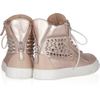Giuseppe Zanotti Studded Metallic Leather Sneakers in Brown (blush) - Lyst