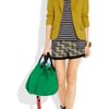 Meredith Wendell Colorblocked Canvas Bucket Tote in Green - Lyst