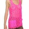 Msgm Lace Top in Pink (fuchsia) - Lyst