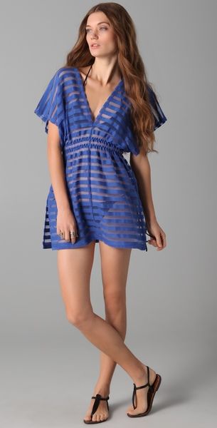 Nightcap Clothing Gauze Beach Cover Up in Blue - Lyst